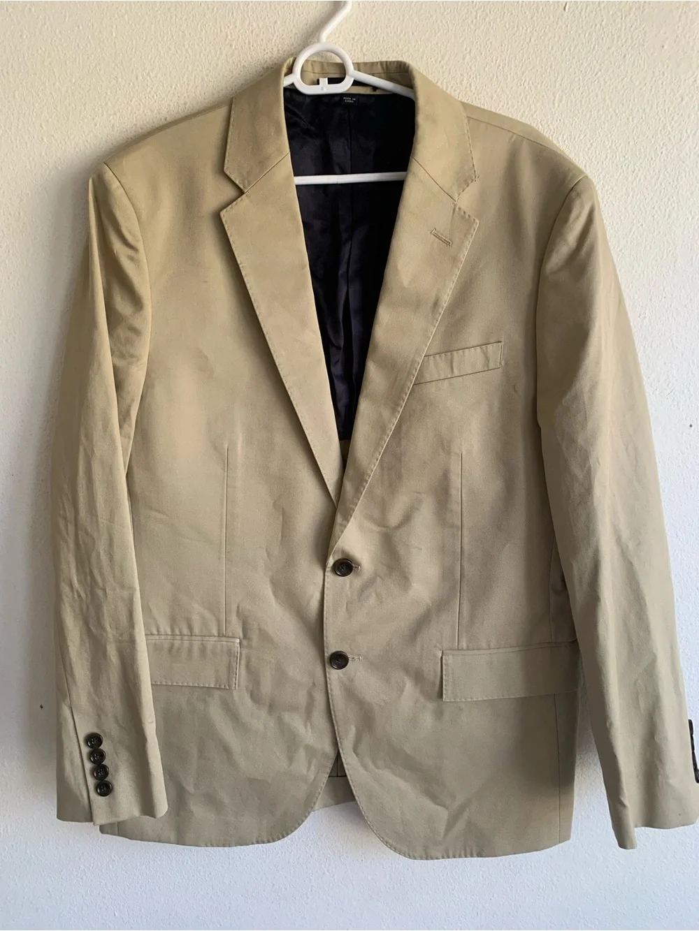 J. Crew Ludlow Tan Cotton Blazer NWT Duca Viscoti 40S